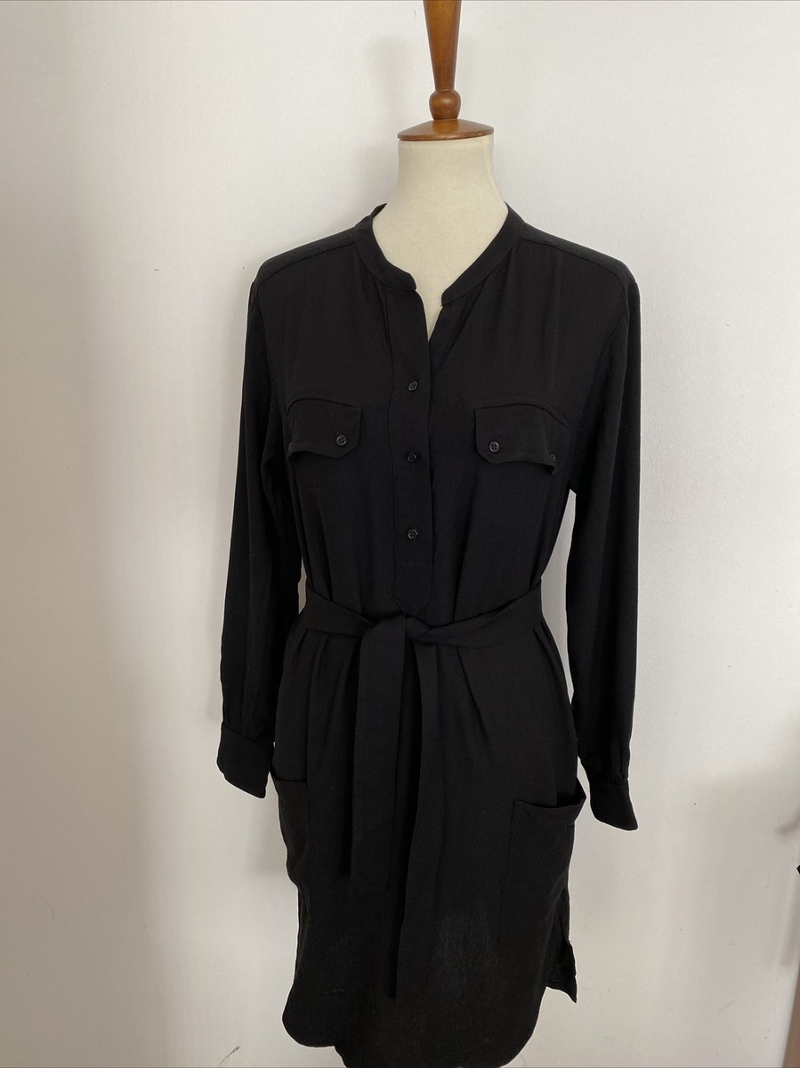 Bonpoint (France) NWT Black Viscose/Wool Relaxed Fit Dress -Medium | eBay