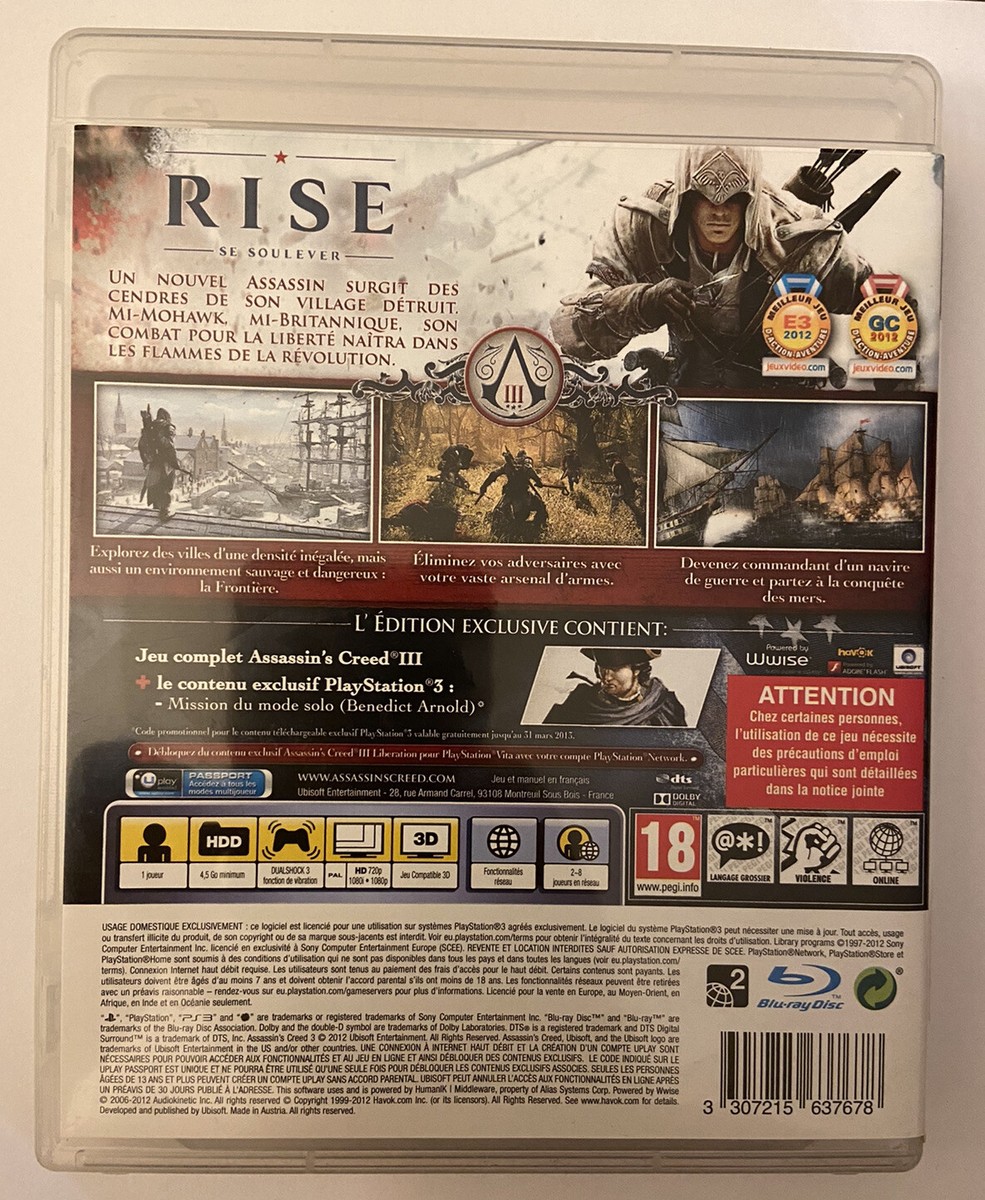 Assassin's Creed Revelations Sur PS3, PAL Complet En Français, Bon état