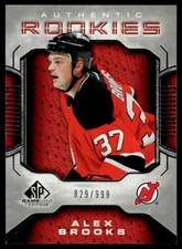 2006-07 SP Game Used ROOKIE Alex Brooks Rookie 829/999 New Jersey Devils #130