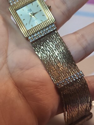 Nolan Miller Glamour Collection Gold-Tone Watch ✨ Nolan Miller Glamour Collection Gold Tone & Stones Watch W  main image 3