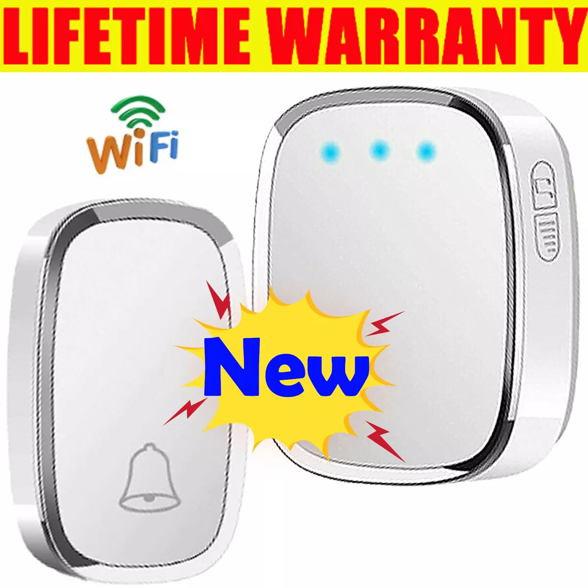 Wireless Door Bell Doorbell Waterproof Wall Plug In Loud 36 Chime