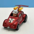 1972 Matchbox Lesney 11 E Volkswagen Flying Bug Red Unpainted Base Vintage