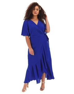blue wrap dress uk