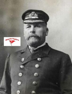 CAPTAIN E.J. SMITH R.D., R.N.R., ADRIATIC, OLYMPIC, TITANIC CIRCA 1907 REPRINT