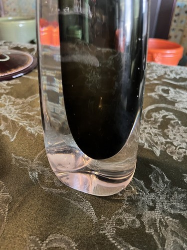 🔥’60s 11”Nils Landberg Orrefors Sommerso Glass Bud Vase - Picture 2 of 14