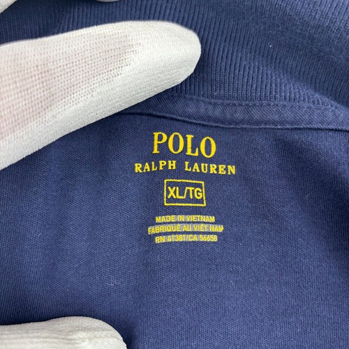 Polo Ralph Lauren Interlock Track Jacket Mens XL Navy Blue Logo Pockets Full Zip - Picture 7 of 12