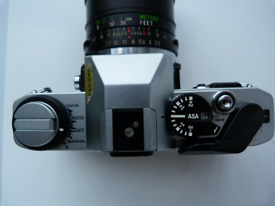 VINTAGE OLYMPUS OM 20 35mm Film Camera,with VIVITAR 28/2.5 lens