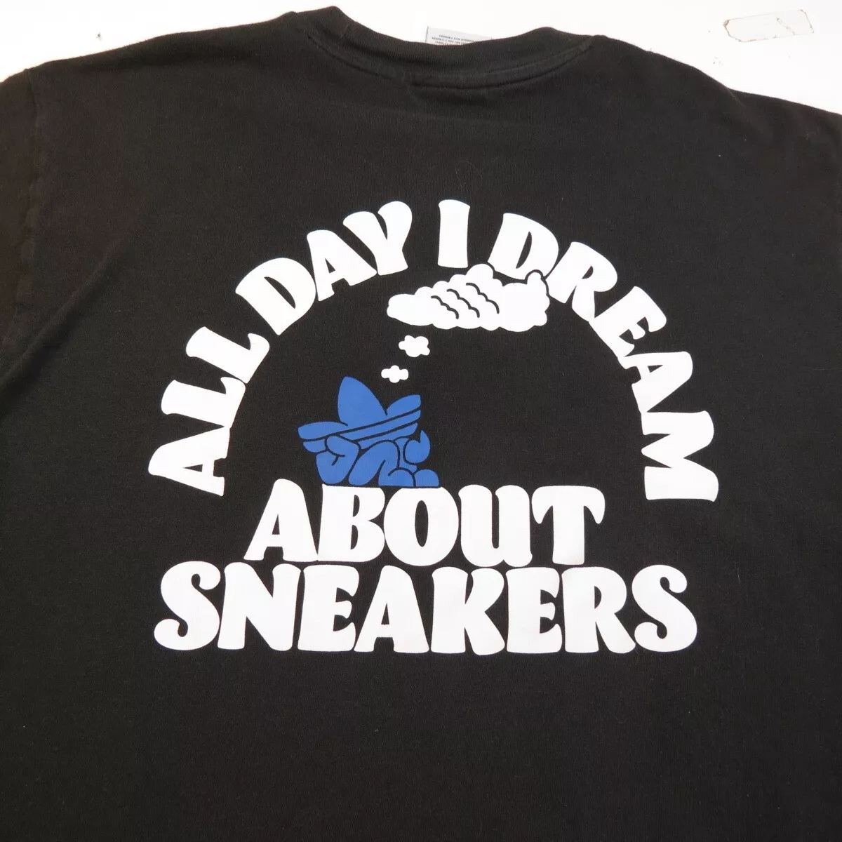 ADIDAS ALL DAY I DREAM ABOUT SNEAKERS TEE T SHIRT Mens S Cloud ...