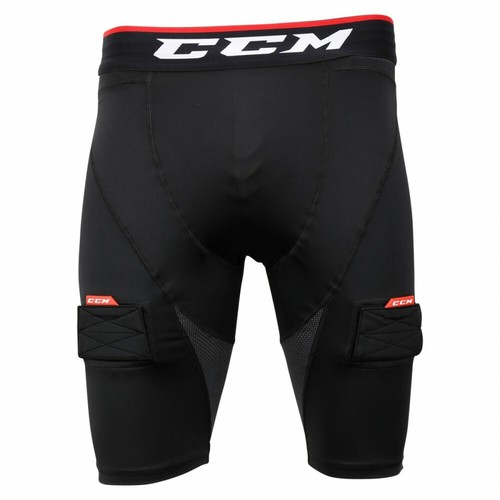CCM Hockey Junior Compression Shorts with Jock and Sock Tabs! JR Youth Cup - Picture 2 of 4
