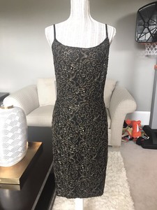 gold sheath cocktail dress