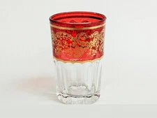 Moroccan Tea Glasses Red Drinking Juice Glass Single