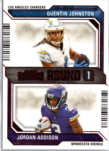 2023 Panini Contenders Jordan Addison Quentin Johnston #8