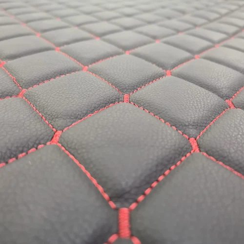 63'' Quilted Faux Leather Foam Fabric Waterproof Car Upholstery Sewing Material - Picture 10 of 12