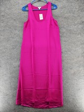 J Crew Dress Womens 6 Sleeveless Pink Satin Side Zip