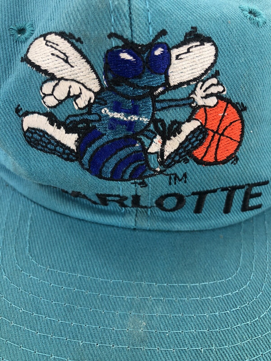 Vintage Charlotte Hornets Snapback Hat Cap Twins Enterprise NBA