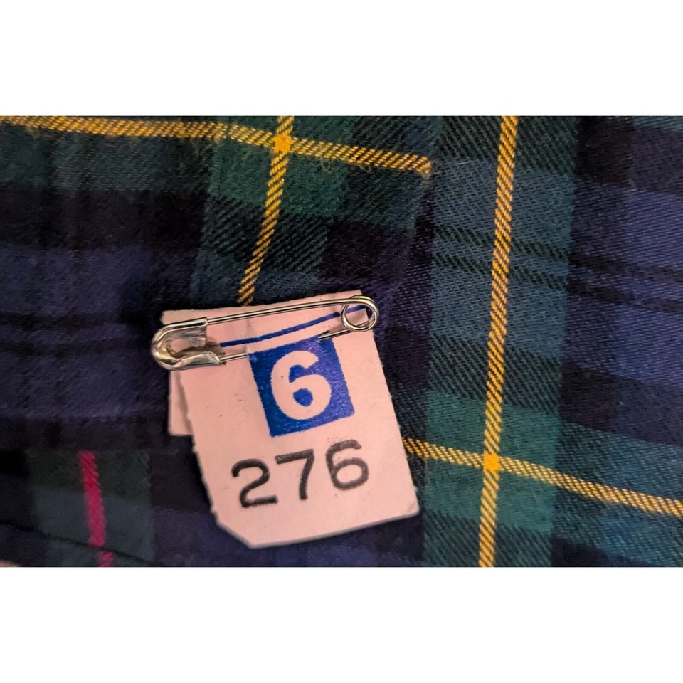 Vtg Mens Ralph Lauren Polo BLAKE 100 Cotton Plaid Flannel Casual Shirt