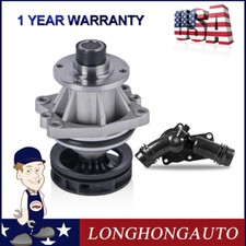 Water Pump + Thermostat Housing Kit Assembly For BMW X3 X5 Z4 323i 328i 330i