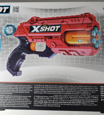 X-Shot Excel Reflex 6 Blaster 90ft/27M NEW (12x) by ZURU for Age