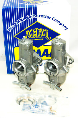 930premT120-1971-72  Vergaser Amal 930 Carburettor pair Triumph BSA Lightning