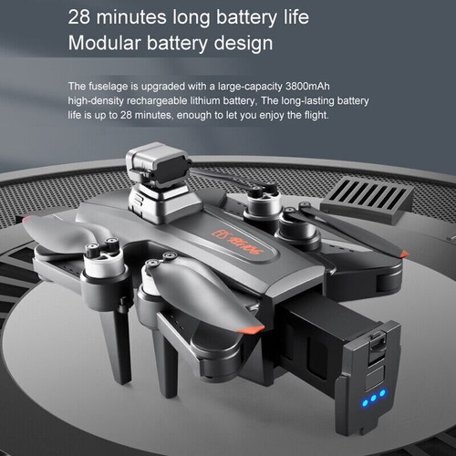 RG106 PRO Drone GPS FPV Cardán de 3 Ejes 8K HD Doble Cámara Cuadricóptero 3 Baterías - Imagen 13 de 23