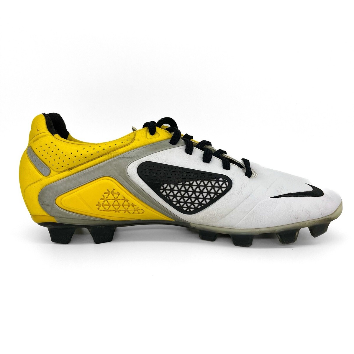 Nike CTR360 サッカーシューズ ホワイト/イエロー/ブラック Nike Soccer Shoes - Mens CTR360 Trequartista II FG - Firm