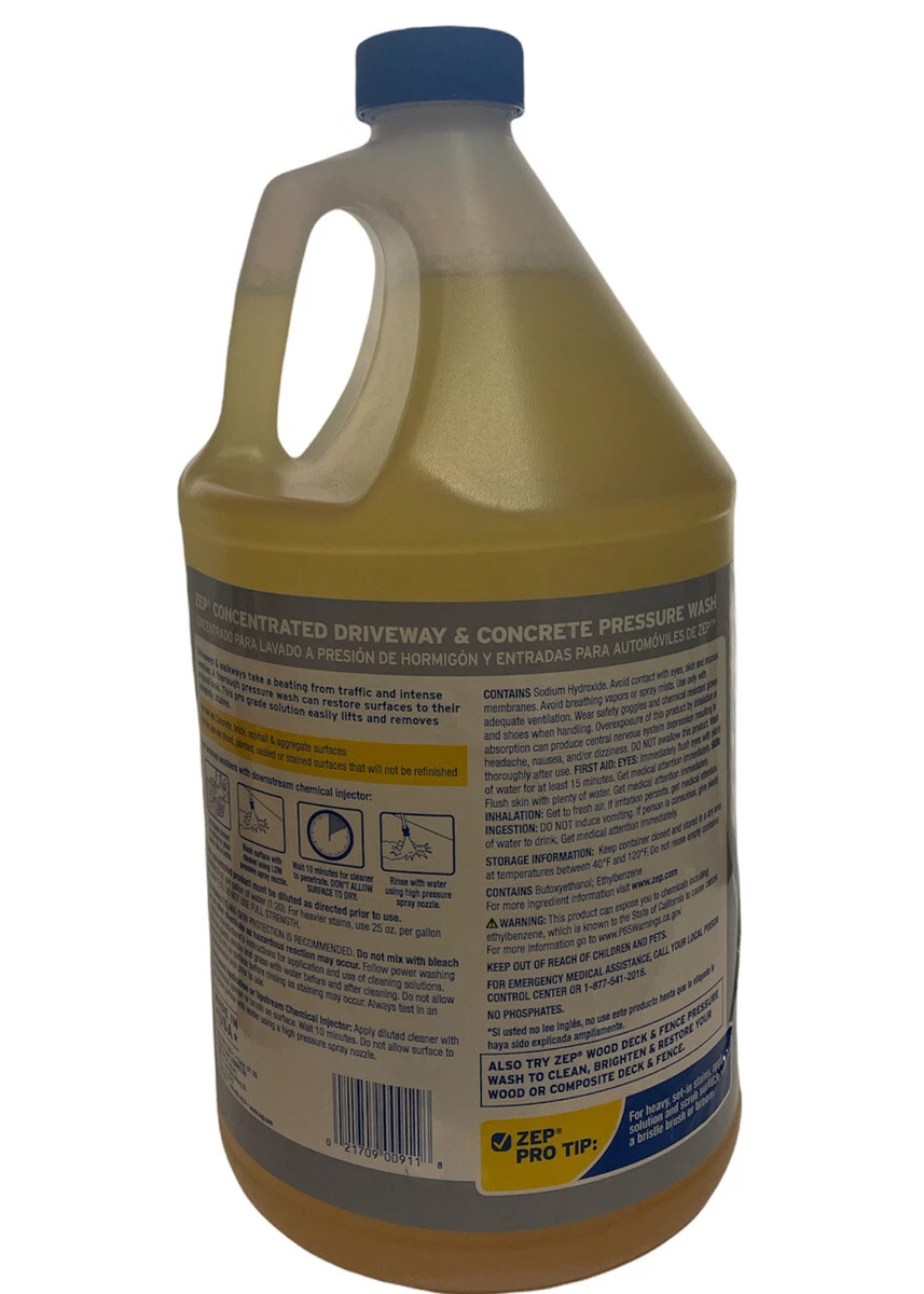 Zep Driveway and Concrete Cleaner and Degreaser Concentrate, 128