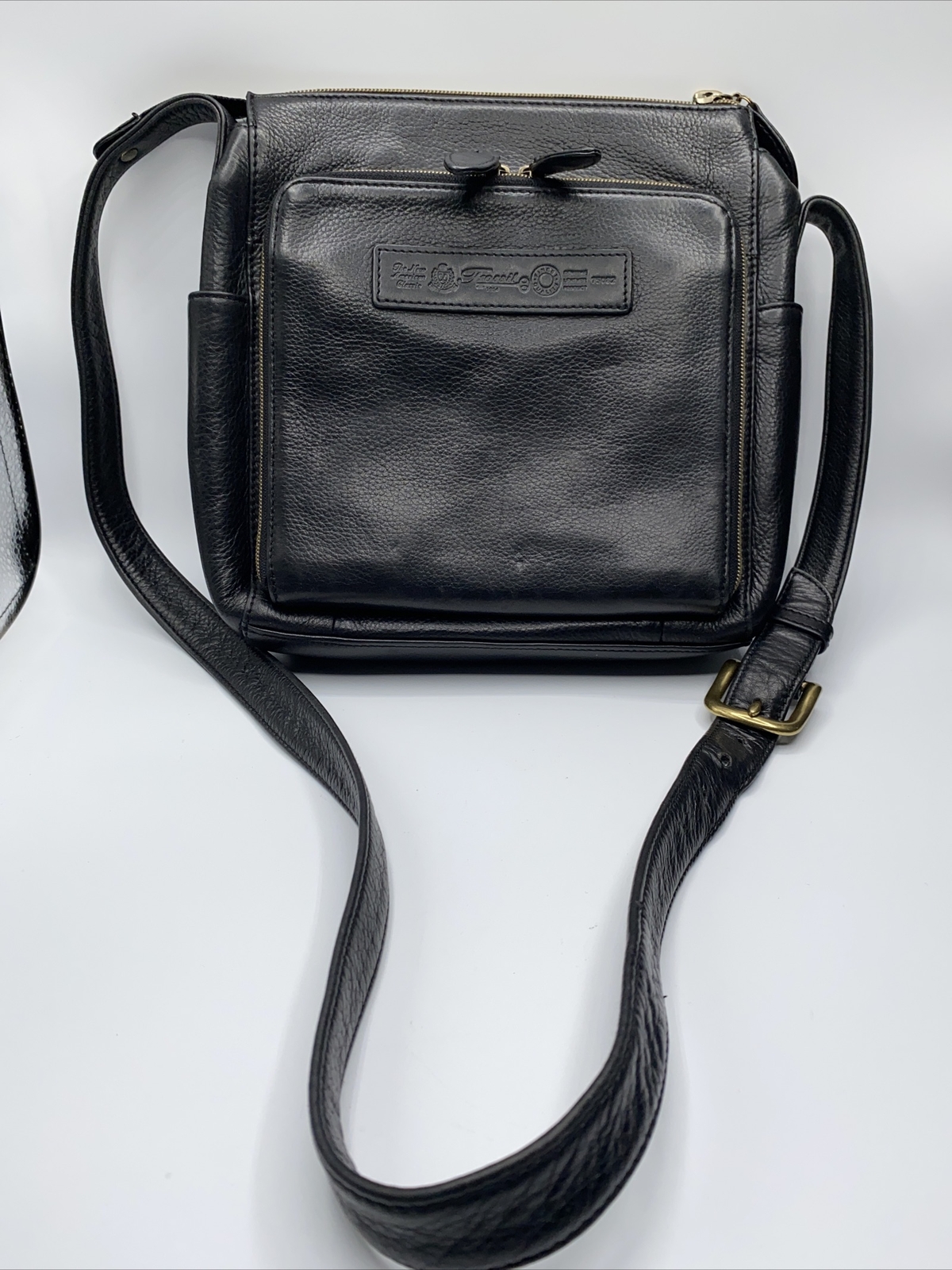 Fossil Genuine Black Leather The New American Classic Crossbody 