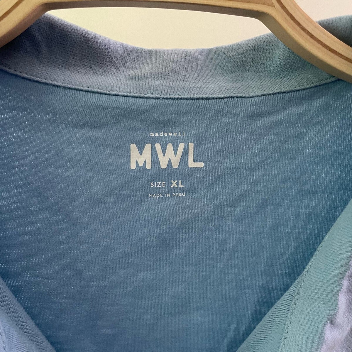 NWT Madewell MWL Polo Twist Tee: Botanical Dye Edition Size