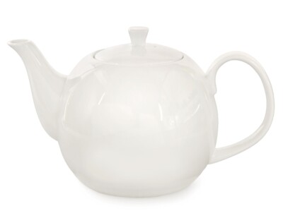 Buchensee Teekanne / Kaffeekanne 1,5l aus Fine Bone China in weiß