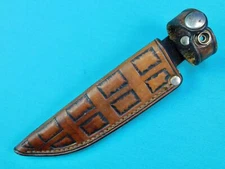 Vintage Custom Made Knife Leather Sheath Scabbard
