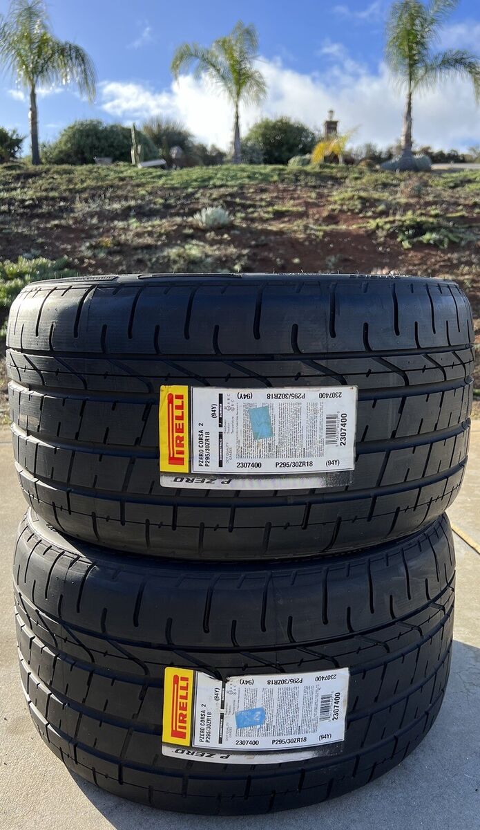 Set of TWO BRAND NEW 295/30ZR18 Pirelli P Zero Corsa 2 Tires Set of TWO BRAND NEW 295/30ZR18 Pirelli P Zero Corsa 2 Tires