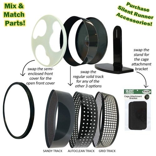 Silent Runner Glow Wheel 12" - Durable Pet Exercise Wheel with Cage Attachment - Picture 5 of 9