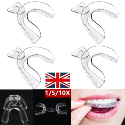 FIXTI 2-20x Clear Moldable Mouth Teeth Dental Trays Custom Tooth Whitening Guard Tray
