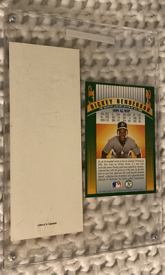 1991 Field of Vision Silver Star Rickey Henderson Tribute Ticket