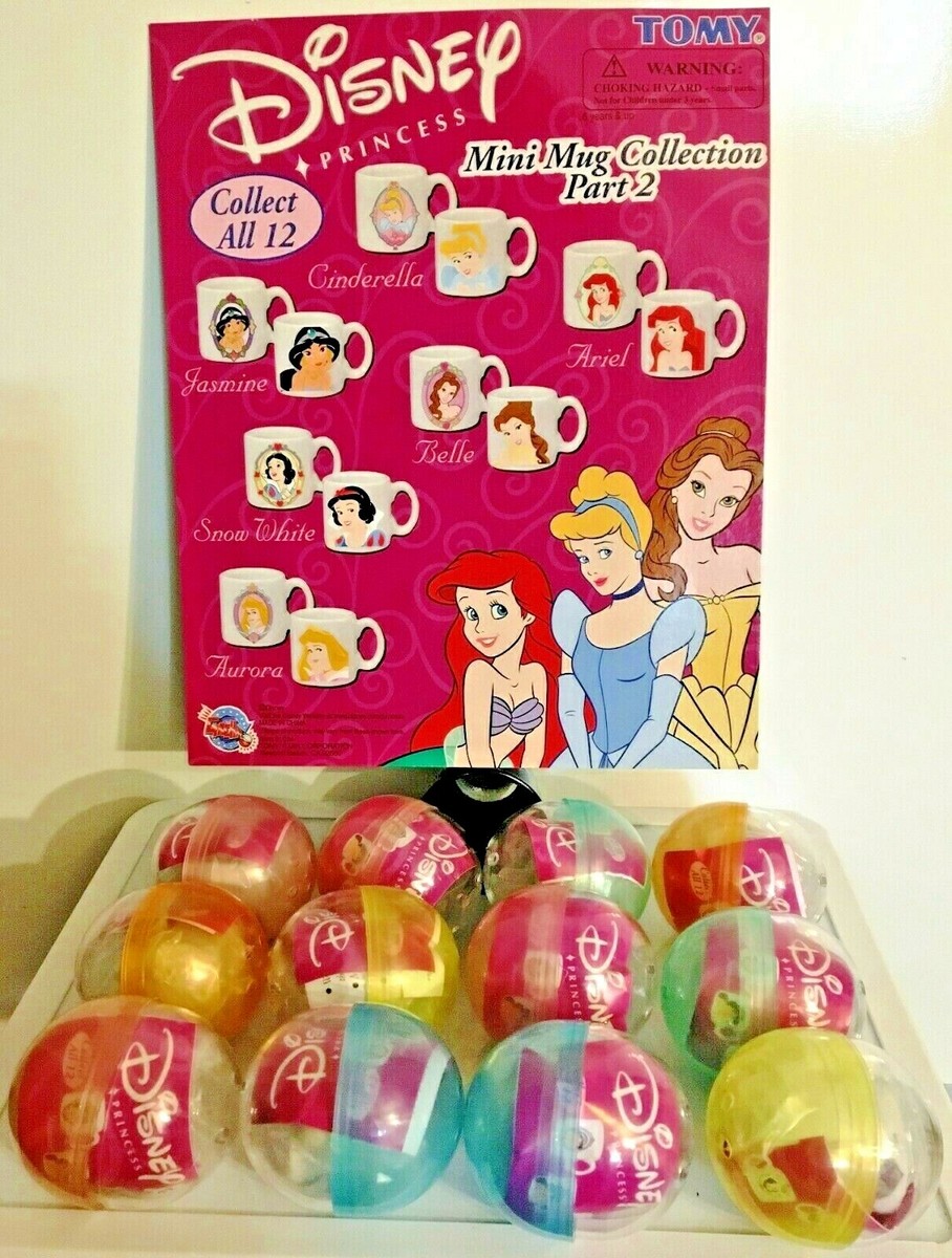 Disney Princess Mini Mug Collection Full Set 12 TomyGacha Toy