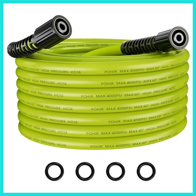 #ad 25ft Pressure Washer Hose 4000 PSI High Pressure Replacement Hose M22 14 1... $29.66