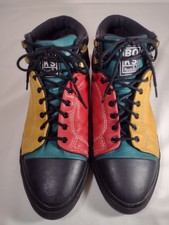 Vintage Reebok BOKS Leather Color Block High Top Sneakers Shoes Women's 9