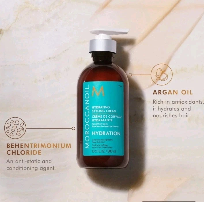 Crema hidratante para peinar Moroccanoil 10,2 fl. Oz./300 ml Foto 2 de 2