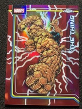 2026 Topps Chrome Marvel Comic The Thing #175 Red Storm Refractor /5