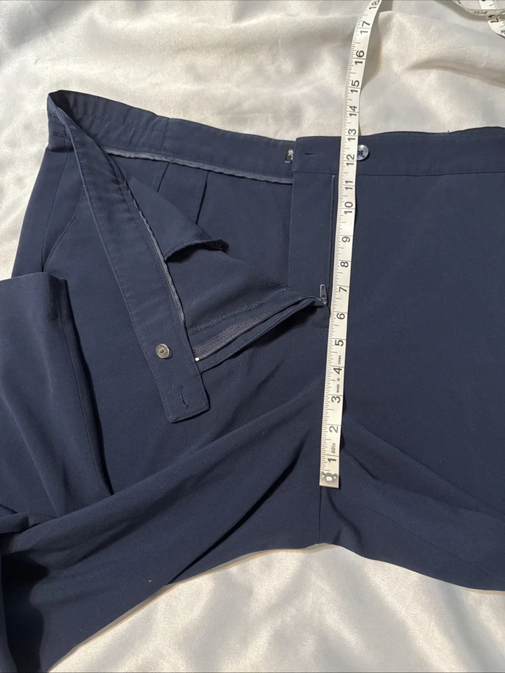 Maggie Barnes Womens 4 Tall Stretch Dark Blue Dress Pants 42 X 31 - Image 4 of 4