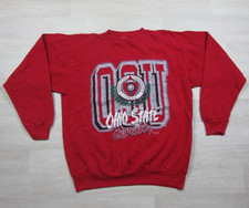 Vintage 90s Ohio State Buckeyes Football Crewneck Sweatshirt XL University