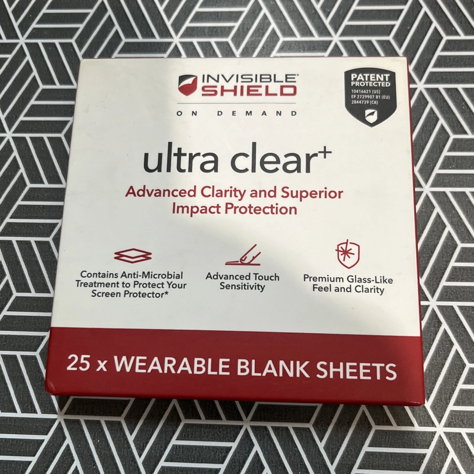 ZAGG InvisibleShield on Demand Ultra Clear+ x25 Wearable Blank Sheets