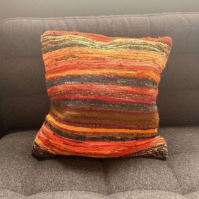 Kissenbezug aus Baumwolle 40 x 40 cm Sonnenaufgangsorange