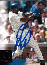 Rondell White autographed autograph signed Chicago Cubs 2001 Upper Deck UD card