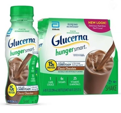 Glucerna Hunger Smart Shakes, 10 oz | Rich Chocolate | 6 Count