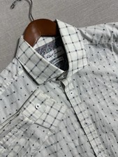 Robert Graham Long Sleeve Button Up Long Sleeve Shirt Men  s 43/17 White Tailored