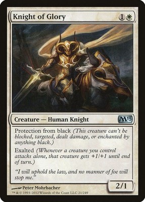 2012 Magic: The Gathering Magic 2013 (M13) - Knight of Glory (#21, U, Near Mint)
