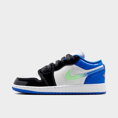 GS Air Jordan Retro 1 Low SE Game Royal/Black/Black/Bright Mango II1249 400