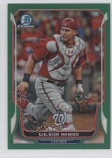 2014 Bowman Chrome Green Refractor 46/75 Wilson Ramos #179 1b8