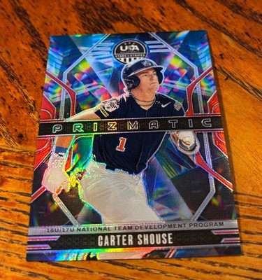 Carter Shouse 2026 Panini Stars & Stripes USA Prizmatic Red Prizm #177/199 #14